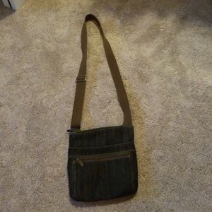 Denim crossbody purse